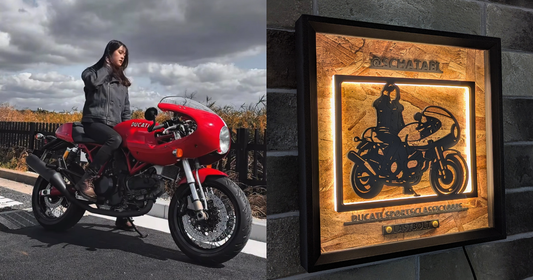 DUCATI SportClassic / Memory Light Frame Art