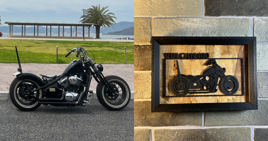 KAWASAKI VULCAN 400 / Motorcycle Frame Art