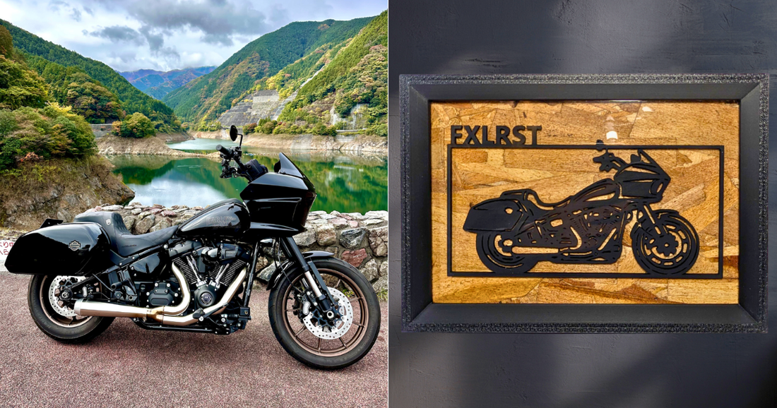 Harley Davidson FXLRST / Motorcycle Frame Art