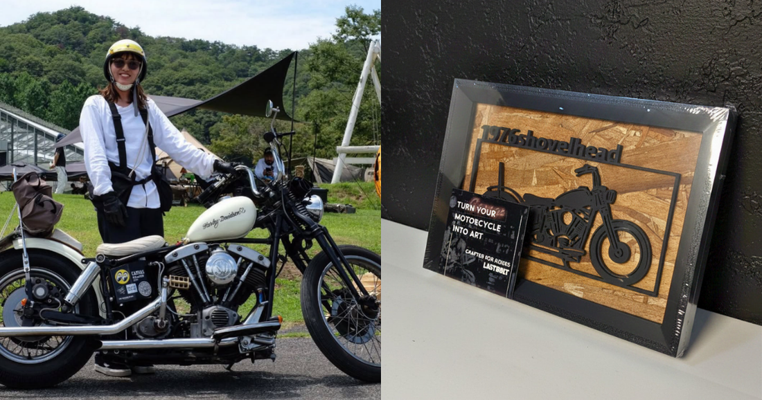 Harley Davidson Shovelhead / Motorcycle Frame Art