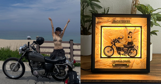 YAMAHA SR400 / Memory Light Frame Art