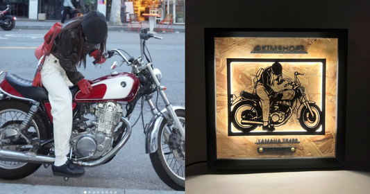 YAMAHA SR400 / Memory Light Frame Art