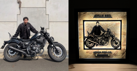 HONDA REBEL250 / Memory Light Frame Art