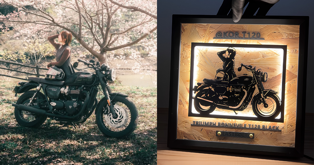 TRIUMPH BONNEVILLE T120 / Memory Light Frame Art