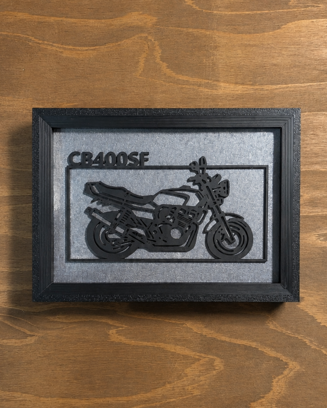 【Black】Custom Motorcycle Frame ArtーLandscape｜バイクフレームアート横型