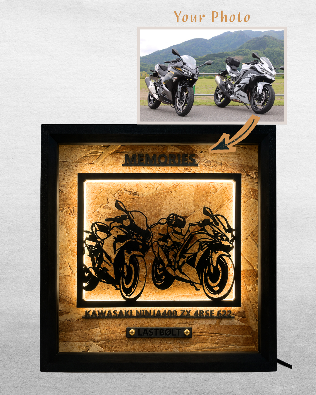 LASTBØLT Custom Memory Light Frame Art