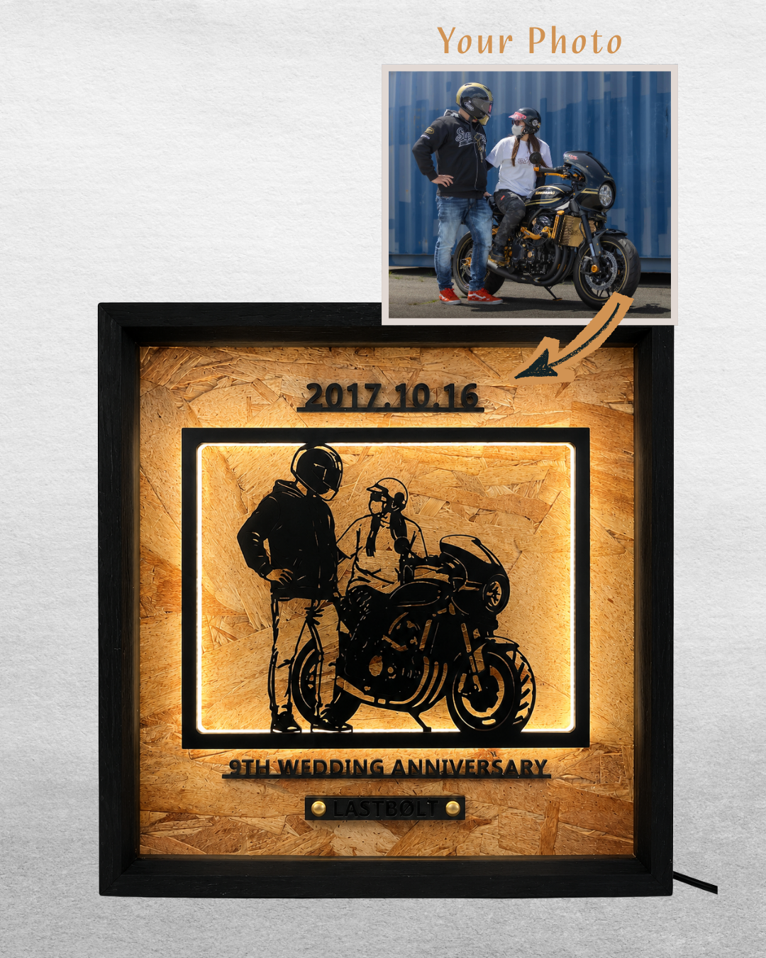 LASTBØLT Custom Memory Light Frame Art