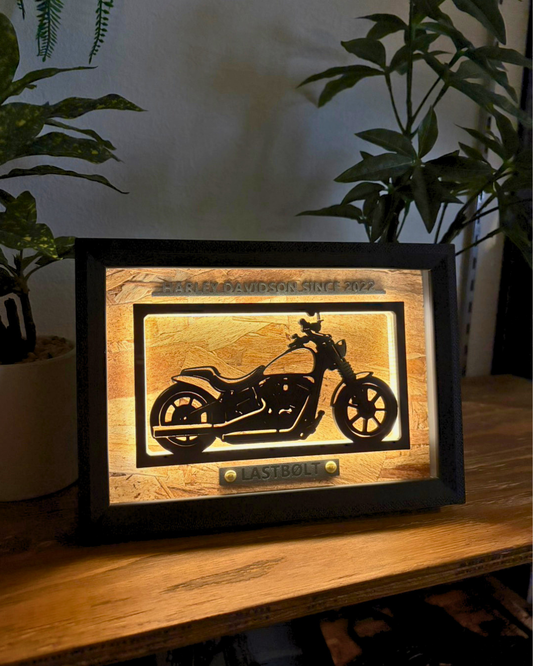 LASTBØLT Motorcycle Light Frame Art