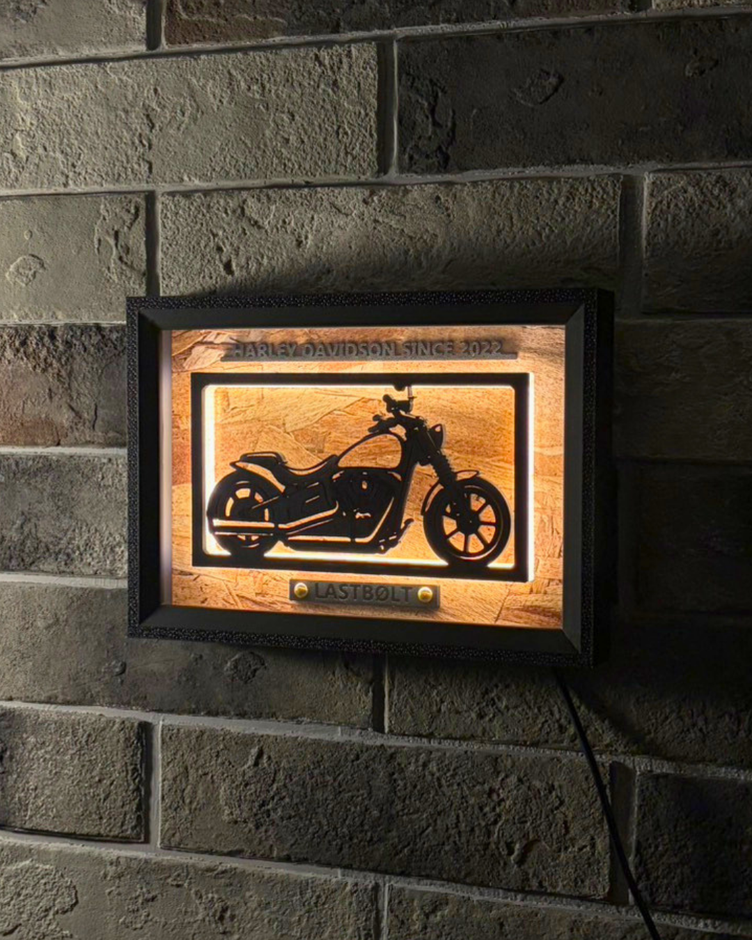 LASTBØLT Motorcycle Light Frame Art
