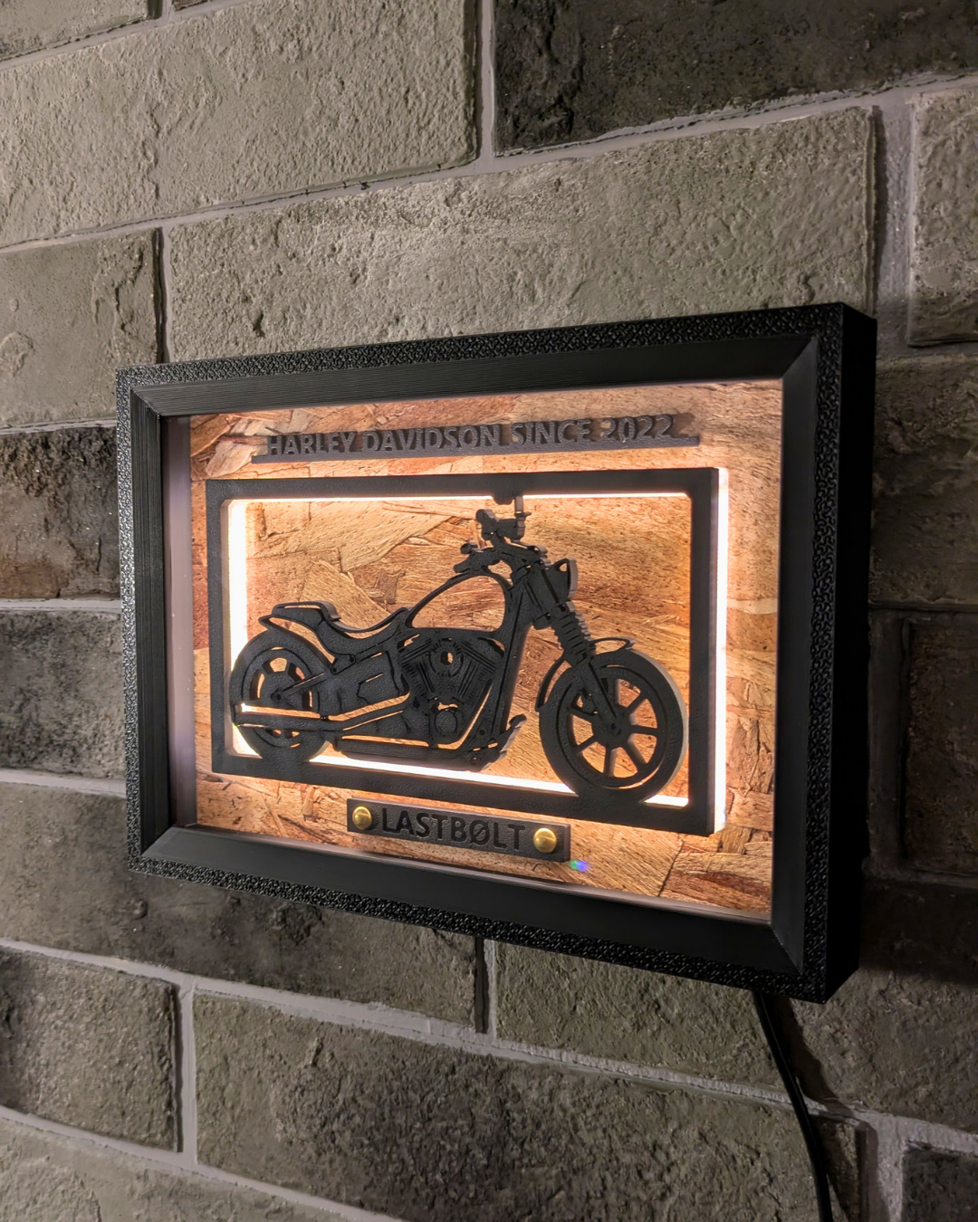 LASTBØLT Motorcycle Light Frame Art