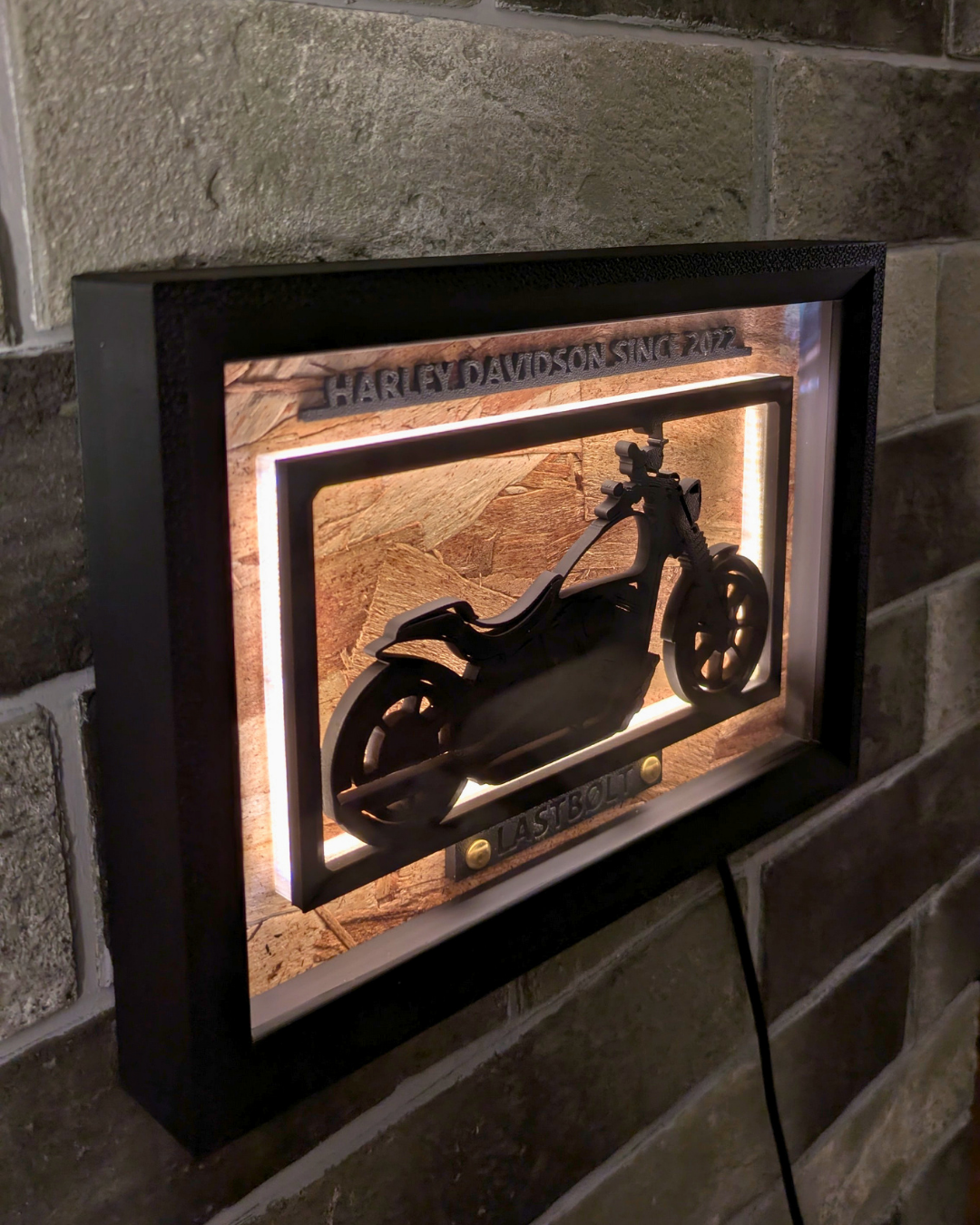 LASTBØLT Motorcycle Light Frame Art