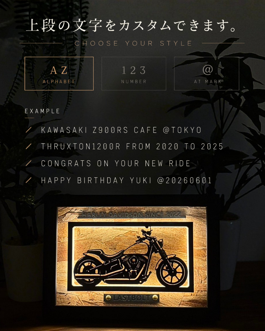 LASTBØLT Motorcycle Light Frame Art