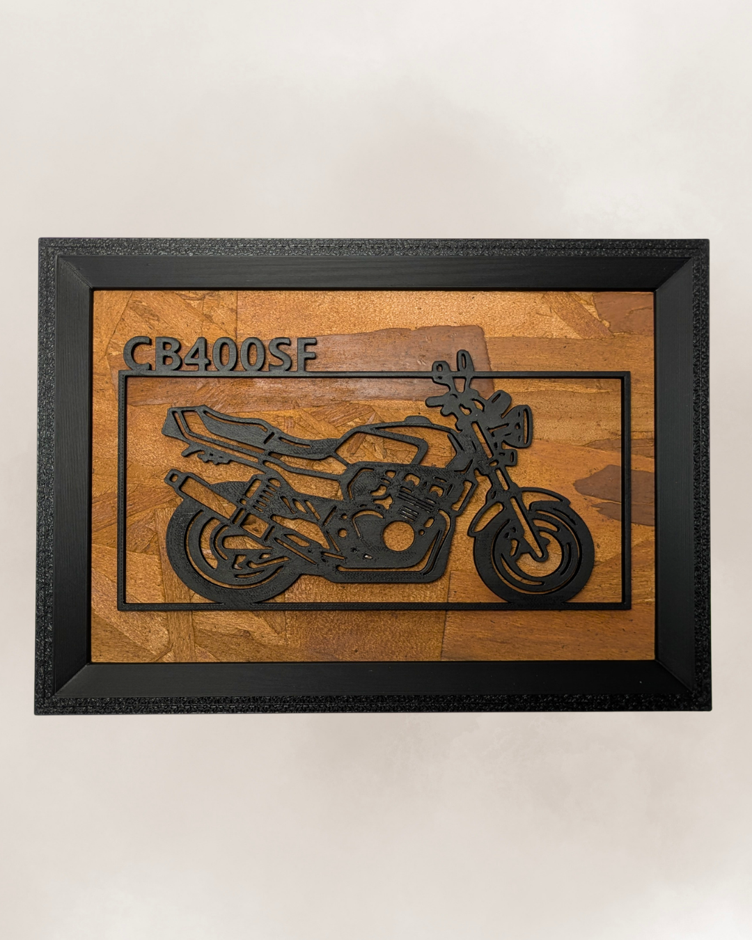 【Black】Motorcycle Frame ArtーLandscape｜バイクフレームアート横型