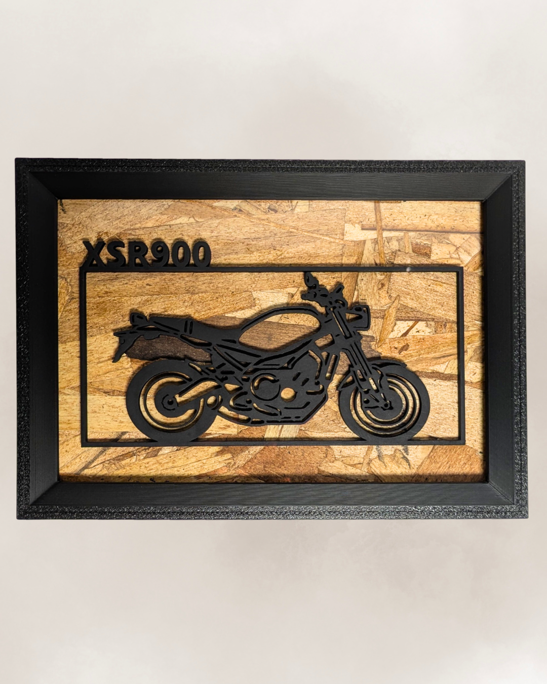 【Black】Motorcycle Frame ArtーLandscape｜バイクフレームアート横型
