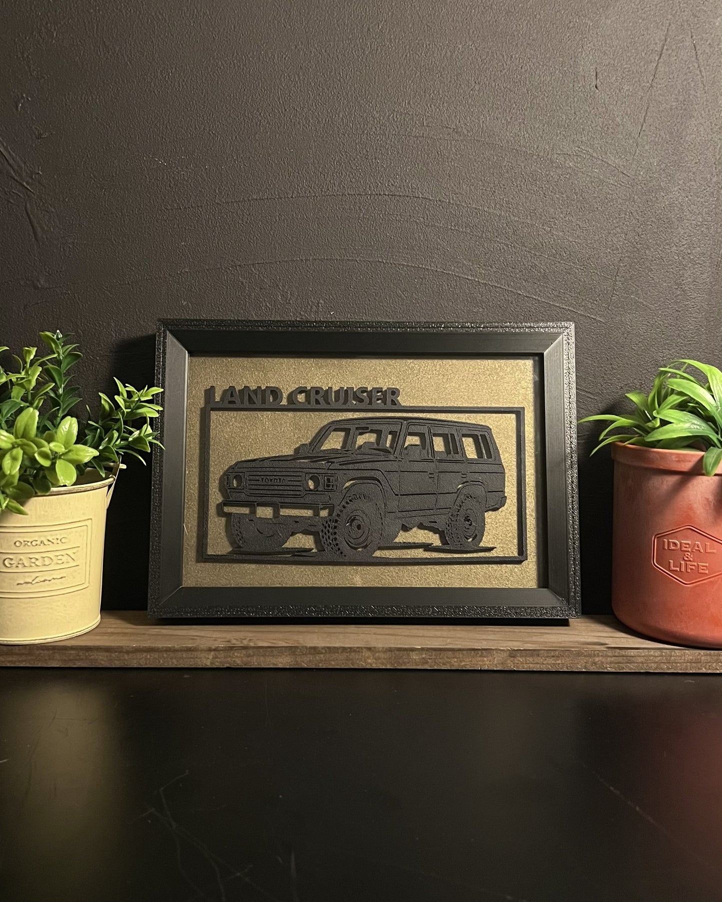 【Black】 WIDE｜ Car Frame Art