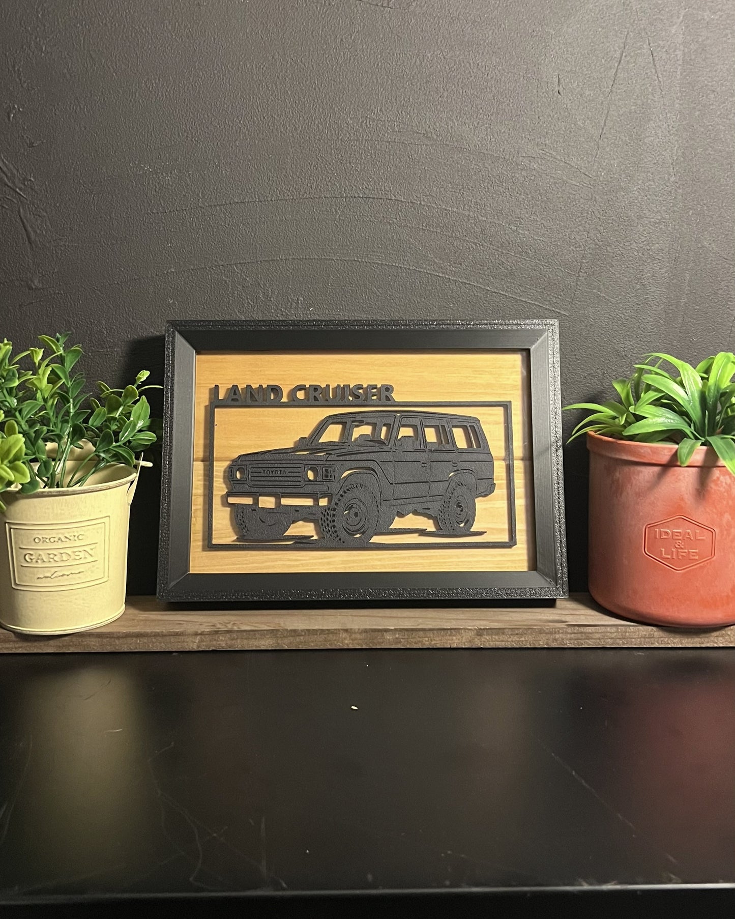 【Black】 WIDE｜ Car Frame Art