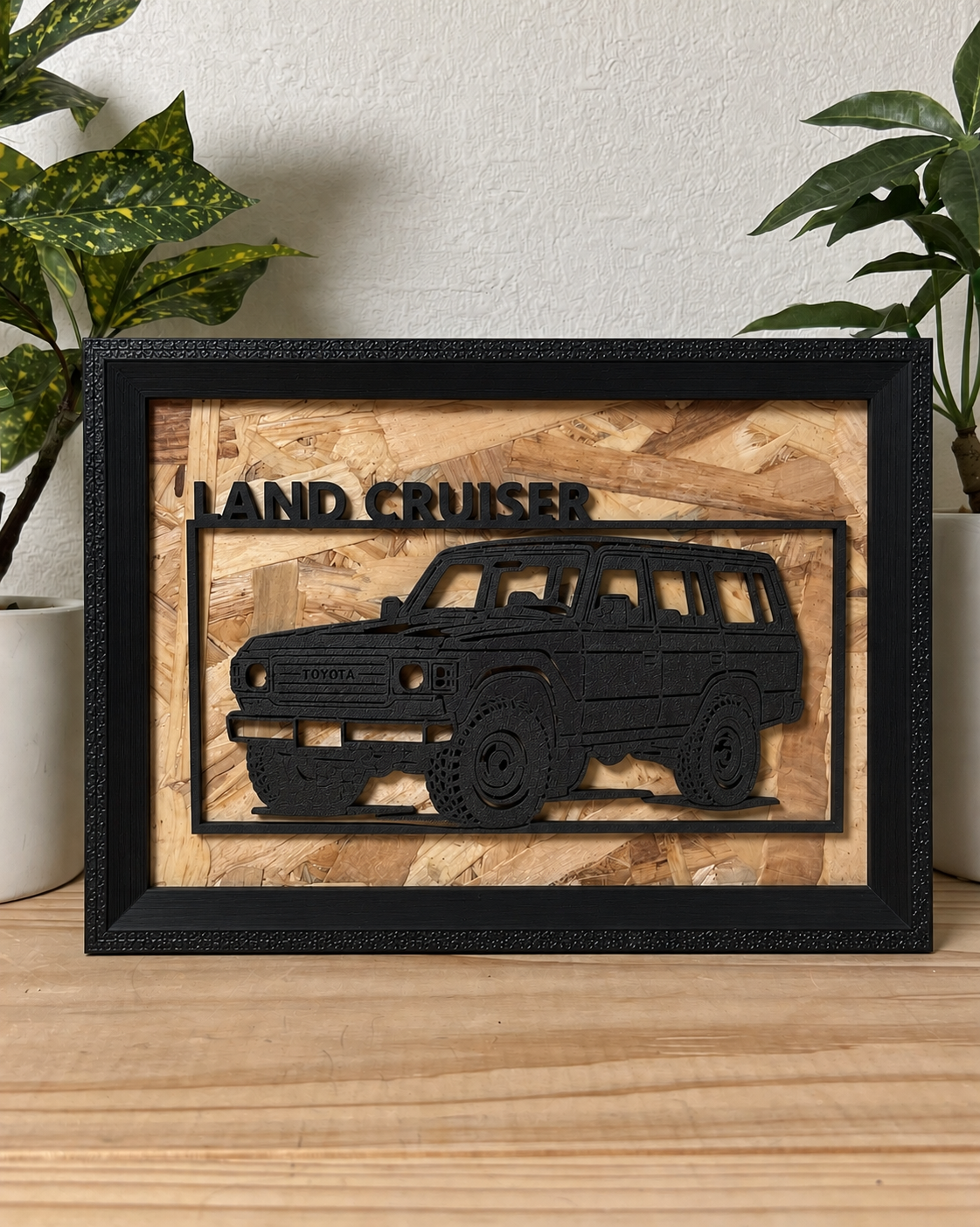 【Black】 WIDE｜ Car Frame Art
