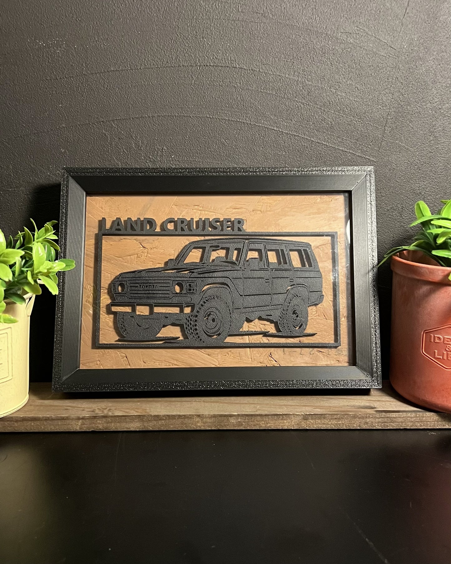 【Black】 WIDE｜ Car Frame Art