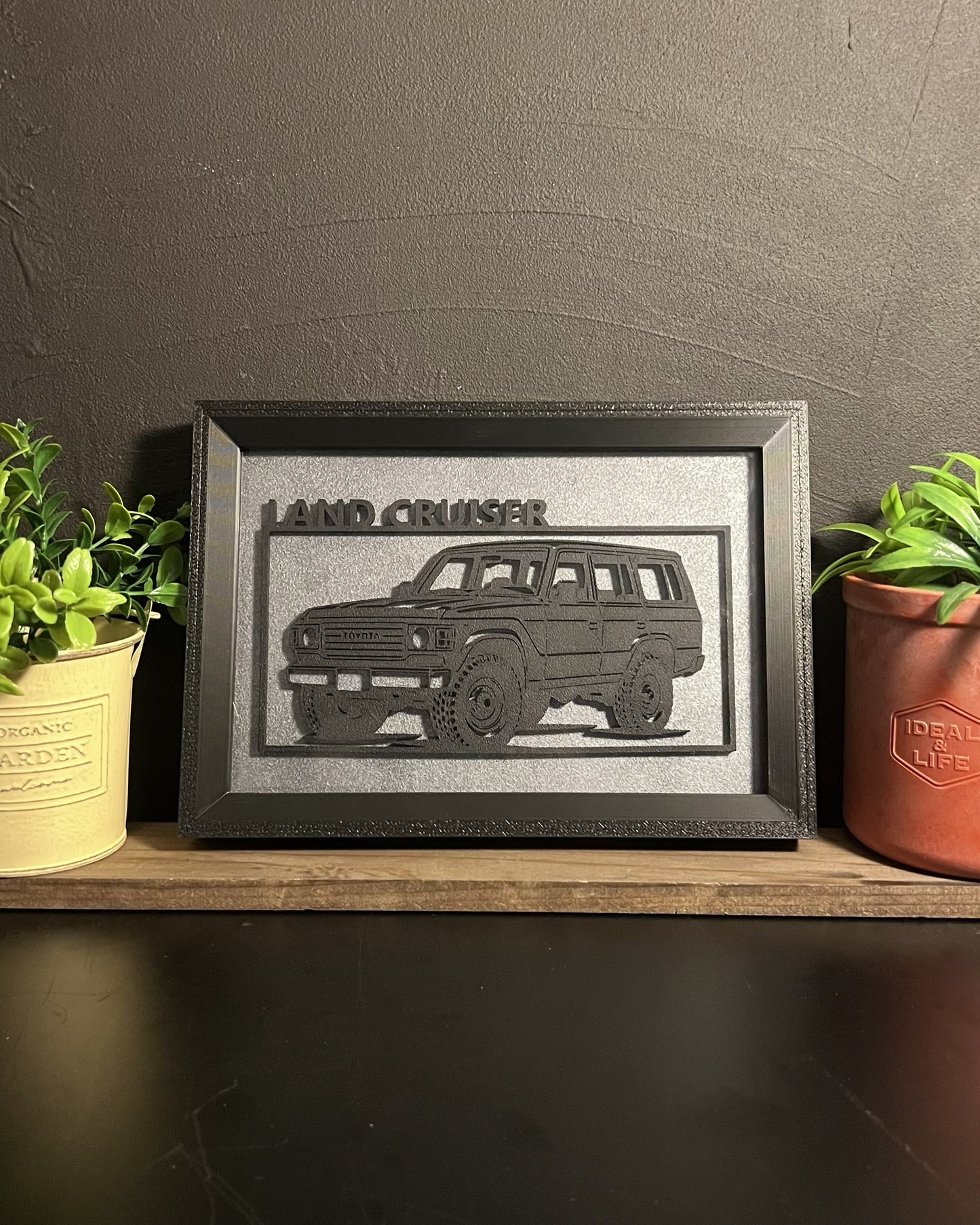 【Black】 WIDE｜ Car Frame Art