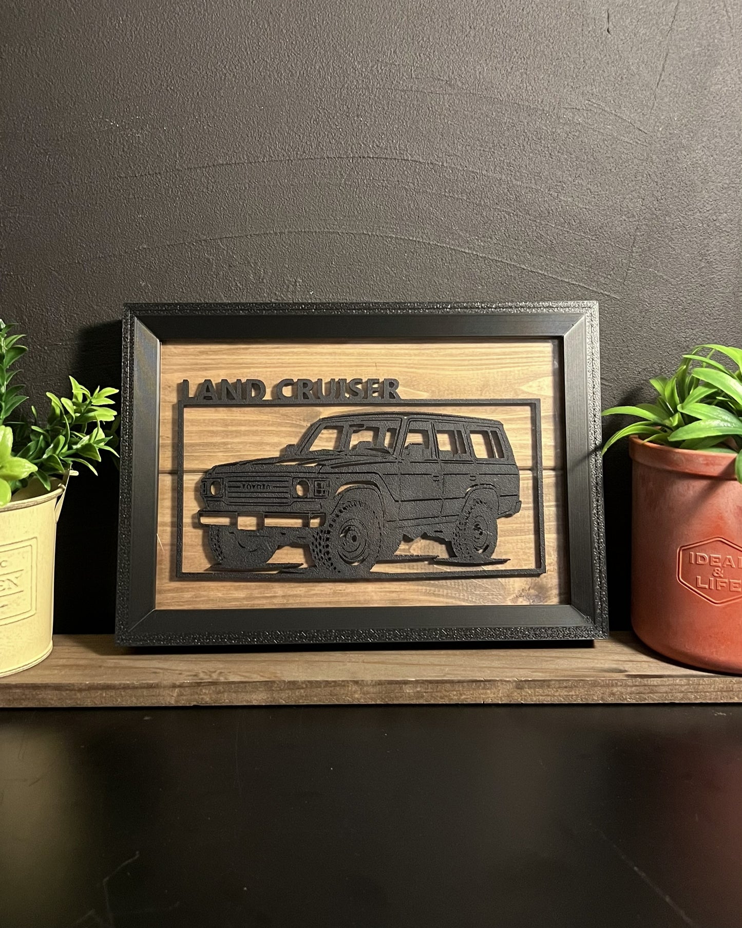 【Black】 WIDE｜ Car Frame Art