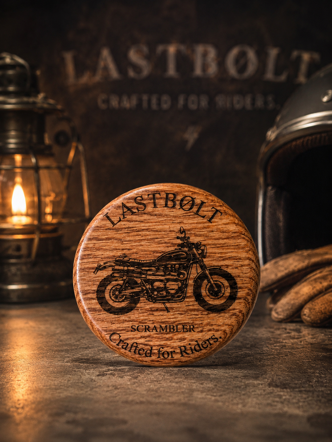 【Brown】Motorcycle Custom Magnetic Bottle Opener