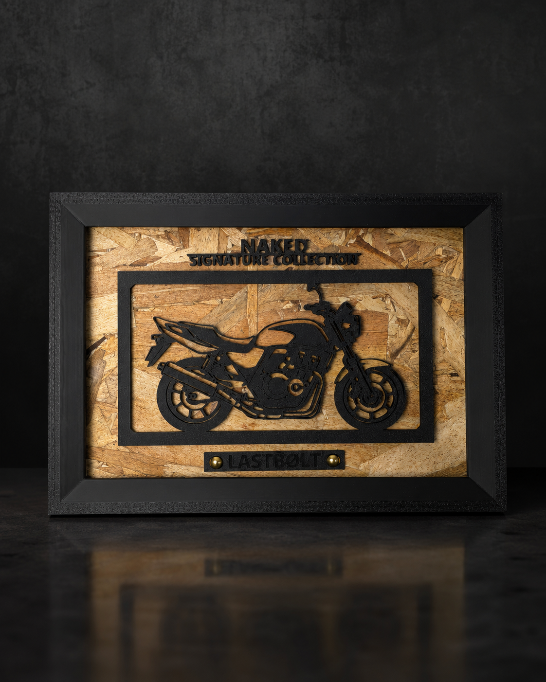 【Black】Motorcycle Frame ArtーLandscape｜スタイル別バイクアート横型