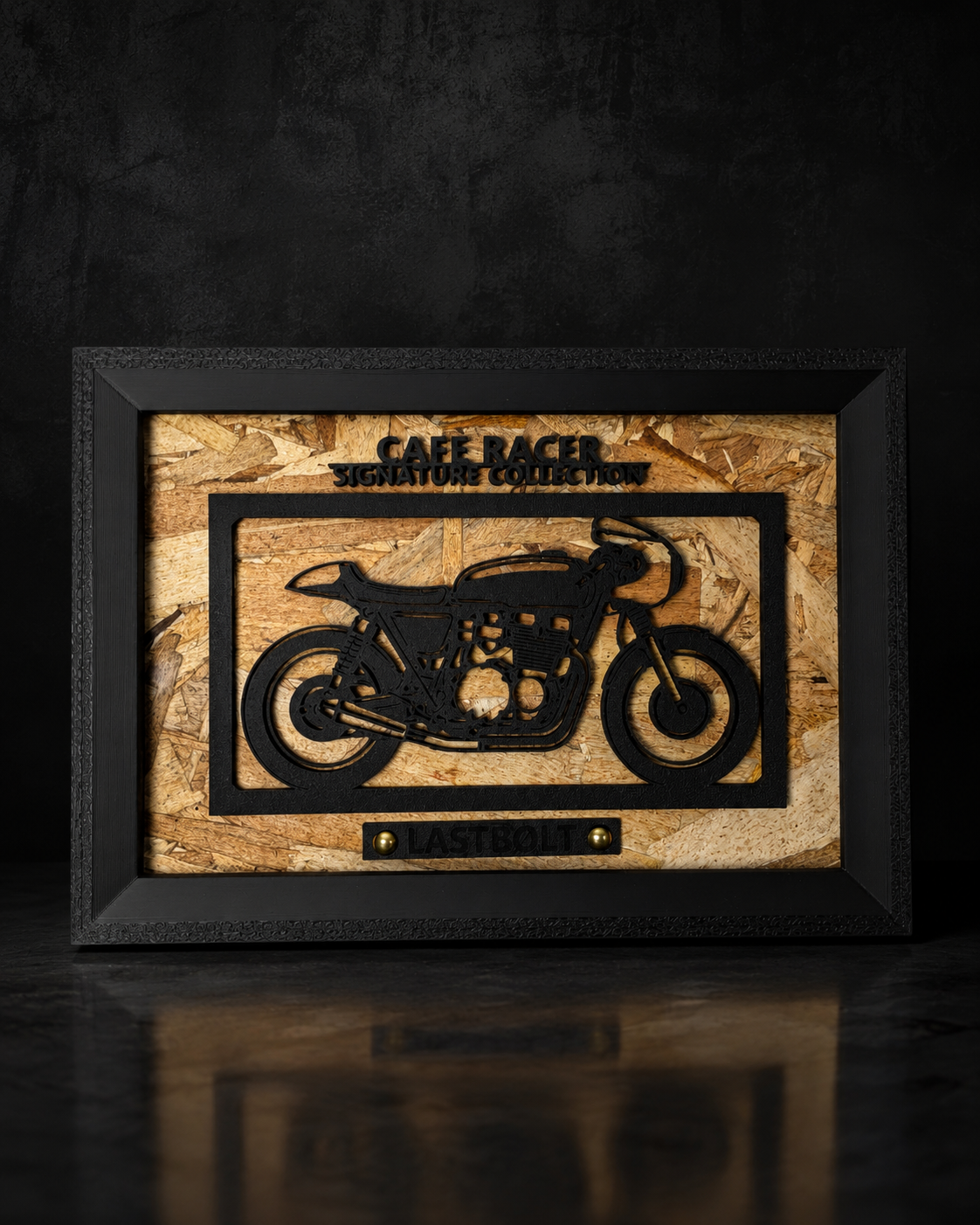 【Black】Motorcycle Frame ArtーLandscape｜スタイル別バイクアート横型