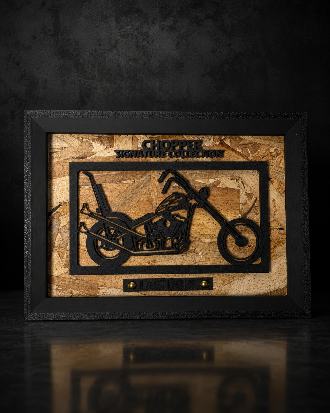 【Black】Motorcycle Frame ArtーLandscape｜スタイル別バイクアート横型