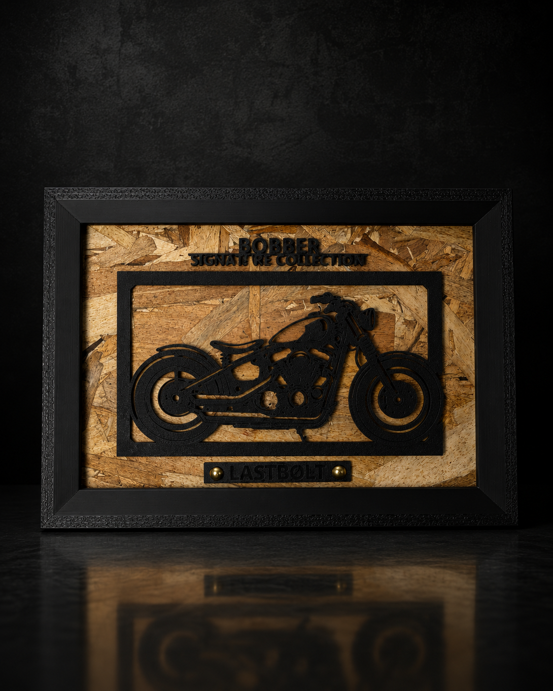 【Black】Motorcycle Frame ArtーLandscape｜スタイル別バイクアート横型