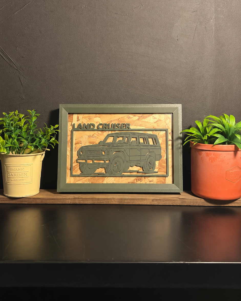 OLIVE GREEN】 WIDE｜ Car Frame Art – LASTBØLT