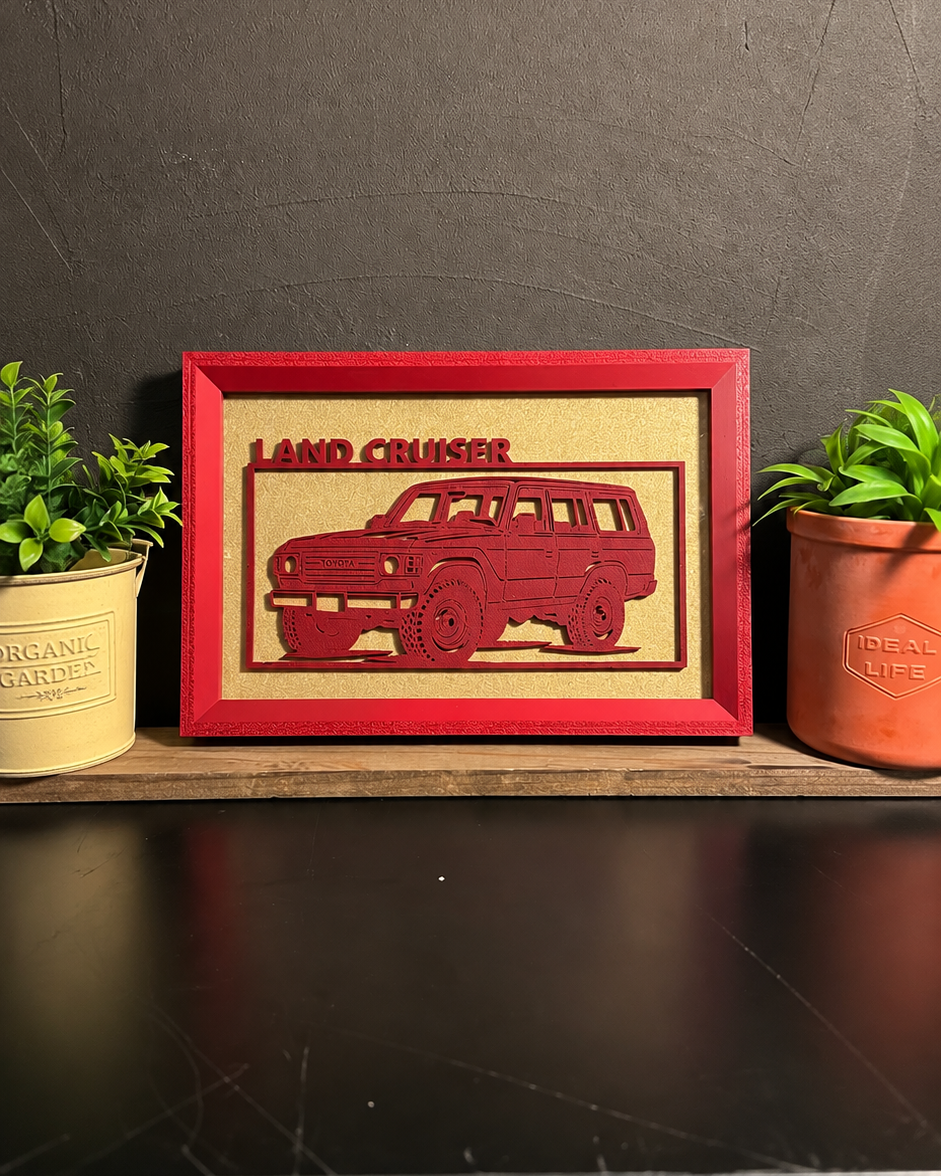 【WINE RED】 WIDE｜ Car Frame Art