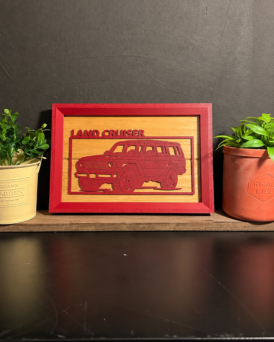 【WINE RED】 WIDE｜ Car Frame Art