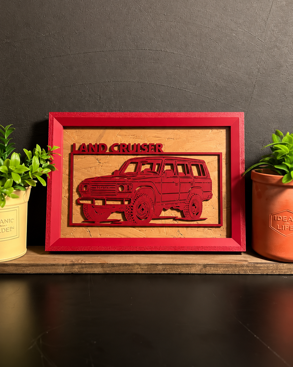 【WINE RED】 WIDE｜ Car Frame Art