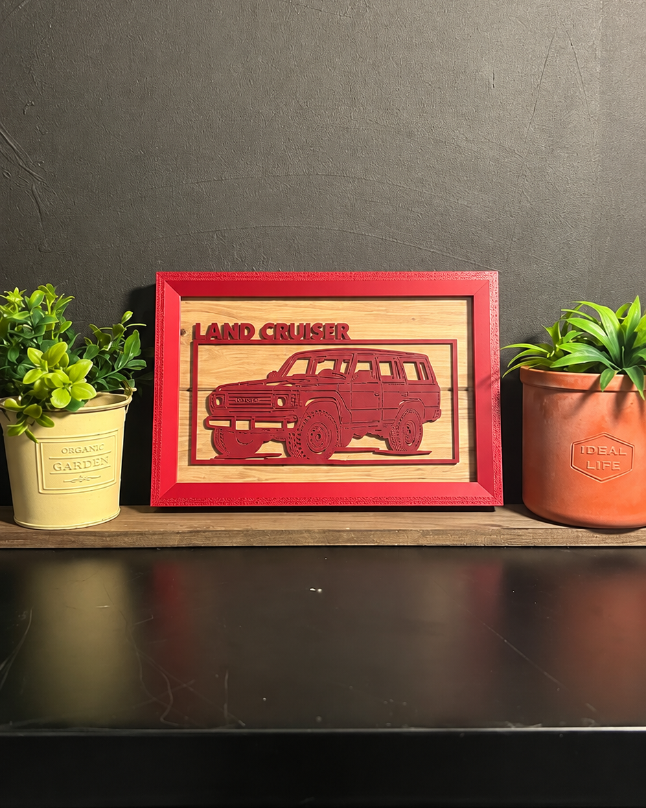 【WINE RED】 WIDE｜ Car Frame Art