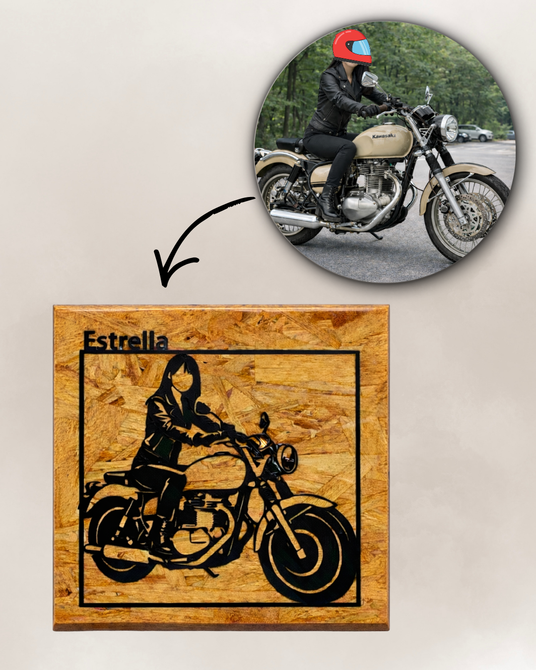 RIDER EDITION – Motorcycle Frame Art